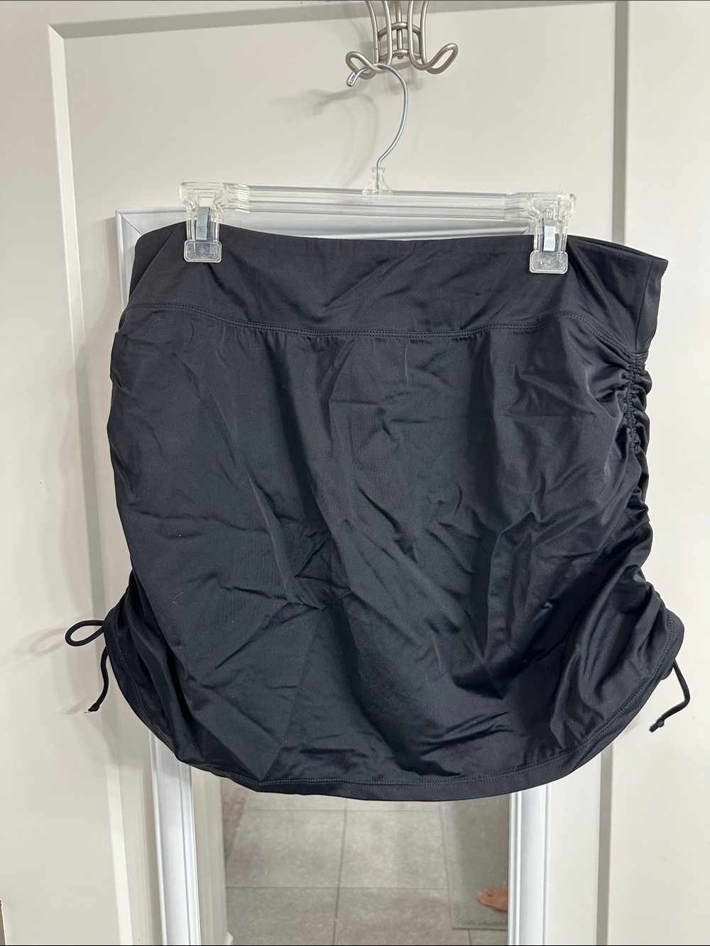 KIAVA Black Swim Skirt with Side Ruching